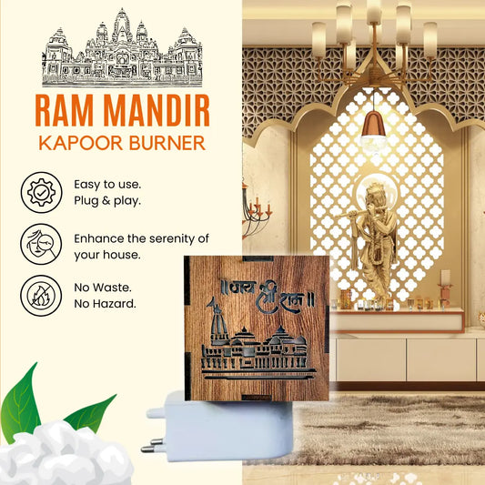 3-in-1 Ayodhya Ram Mandir Aroma Burner & Night lamp